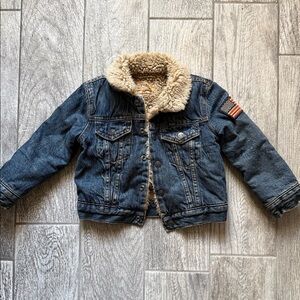 Ralph Lauren Kids Blue Denim Jacket with Tan Lining